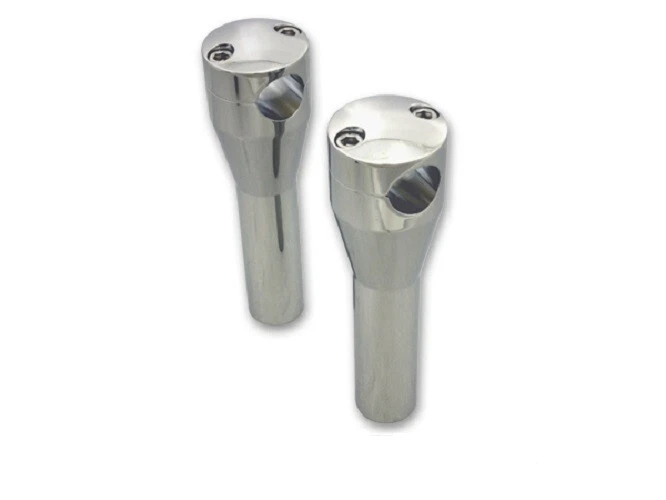 Elevadores de manillar cónicos cromados de 6" - Harley Sportster Dyna FXR Chopper Bobber XS Foto 1 de 1