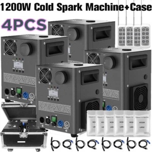 1200W Kaltfunkenmaschine Party Bühne Sparkle DJ Party Show mit Flightcase - Bild 1 von 19