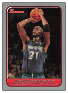 D514 KEVIN GARNETT 2006-07 BOWMAN SILVER 30/379 #50 TIMBERWOLVES RARE SP