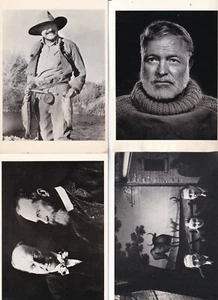 LOTE DE 12 POSTALES DE AUTOR FAMOSO AÑOS 80 4" X 6" Hemingway, Mann, Hardy, Christie - Imagen 1 de 3