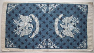 E Pluribus Unum Eagle and stars linen kitchen towel - Picture 1 of 2
