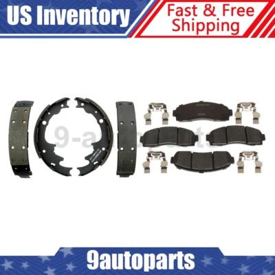 Pastillas de freno delanteras traseras de cerámica + zapatas de freno para Ford Ranger 2003-2009 Foto 1 de 4