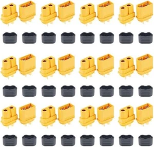 12 Pair XT60H XT60 Upgrade Male Female Bullet Connectors Power Plugs with She... - Picture 1 of 2