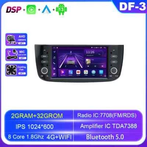 For Fiat Linea Punto EVO 2012-2015 Stereo Android CarPlay Car Radio GPS Screen - Picture 1 of 30