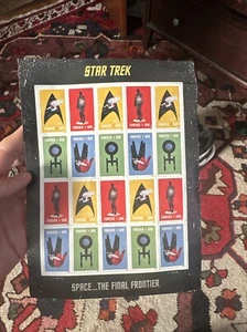 STAR TREK 50th Anniversary USPS Stamps Sheet 2016 - Space...The Final Frontier - Picture 1 of 2