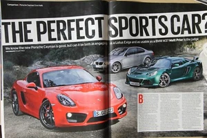 Original 2013 AUTOCAR PORSCHE CAYMAN S v LOTUS EXIGE S v BMW M3 Group Test - Picture 1 of 1