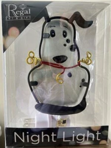 Dog Metal & Hand Painted Glass Night Light - Regal Art & Gift - Picture 1 of 2