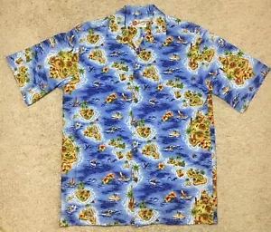 Hilo Hattie Vintage 1980’s Summer Hawaiian Shirt Men’s M Short Sleeve - Picture 1 of 9