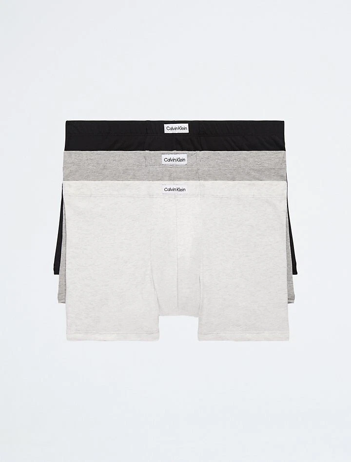 Calvin Klein NB3262900 Pure Cotton Stretch Blend 3-Pack Trunk, Sz Medium - Image 1 of 1