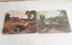 (6) Cloverleaf Table Mats By John Constable W/Original Box 7 1/2" x 91 /2 " - Picture 1 of 6