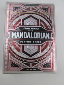 Theory 11 The Mandalorian Playing Cards Silver Red Deck for Poker Playing NEW - Picture 1 of 3