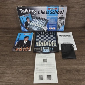 Millennium sprechende Schachschule elektronisches Schachspiel Anatoly Karpov funktioniert - Bild 1 von 21