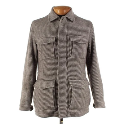 Chaqueta Sartorio Kiton Nueva con Etiquetas Mezcla de Lana Tareas Talla 48 (Pequeña EE. UU.) en Marrón Foto 1 de 4