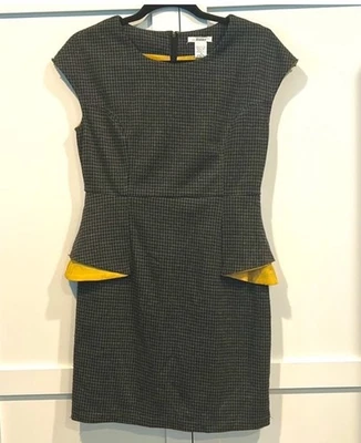 Nuevo con etiquetas Vestido Esley Para Mujer Pata de Gallo Peplum Cambio Talla Mediana Clásico Elegante Foto 1 de 4