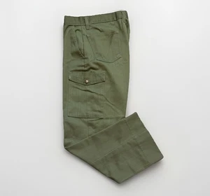 BSA Boy Scouts of America Sz. 30 (Hemmed 30x28) Green Uniform Cargo Pants - Picture 1 of 24
