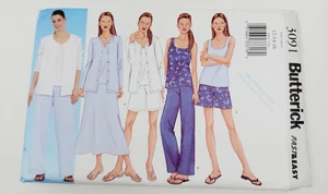 Butterick 3091 Misses Skirt Shorts Pants jacket top sz 12 14 16 sewing pattern - Picture 1 of 3