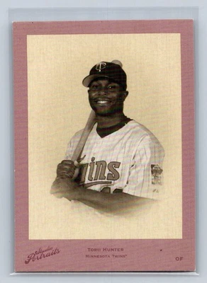 Donruss Studio Portraits Studio Sepia 2005 #SP-48 Torii Hunter/35 gemelos B36 Foto 1 de 2