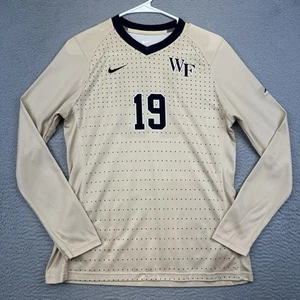Wake Forest Jersey Womens Medium Gold Demon Deacon Sports Nike Polyester #19 ACC - Picture 1 of 13