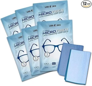 2Step Microfiber Cleaning Cloths: Clean and polish lenses, cell computer 12 PACK - Picture 1 of 5