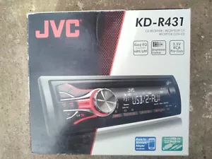 JVC KD-R431 CD Stereo per auto con riproduzione anteriore porta AUX/USB CD/MP3 - Foto 1 di 7