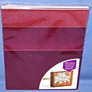 Crafter's Companion Luxury Cardstock Red Pack 30 sheets Glitter Matt Mirror New - Picture 1 of 1