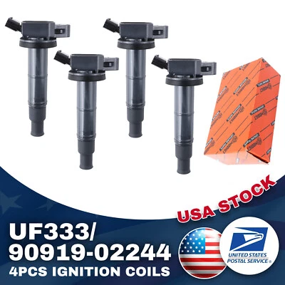 Ignition Coil OEM Quality UF333/90919-02244 4pcs For Toyota Corolla 2009-2010 - Image 1 of 4