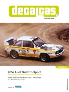 DECAL 1/24 DECALS AUDI QUATRO # 1 M.MOUTON - DECALCAS - DCL-DEC056 - Bild 1 von 1