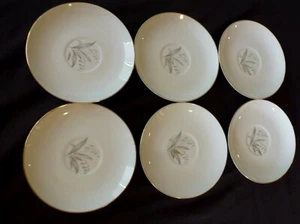(6)KAYSONS Fine China Saucers 5.75 GOLDEN RHAPSODY 1961 Made in Japan PL - Bild 1 von 5