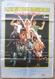 VILLAGE PEOPLE Rare 1980 disco movie poster CAN'T STOP THE MUSIC Spanish COOL!! - Picture 1 of 5