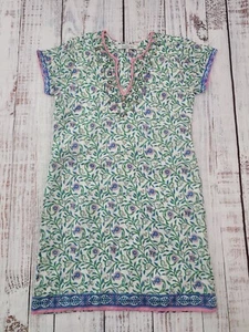Bella Tu Floral Bead Embellished Short Sleeve Sheath Dress Women's S - Picture 1 of 13