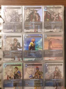 Final Fantasy Tcg Opus wave 1/2 full FOIL Set Complete FFTCG Italiano 216 Cards - Foto 1 di 13