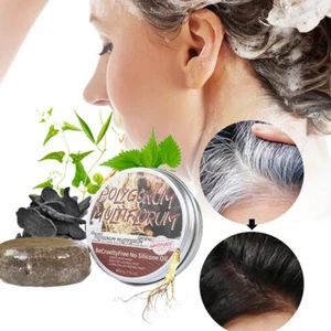 5pcs Organic Grey Reverse Shampoo Bar Hair Darkening Shampoo Soap Hair Shampoo ṯ - Foto 1 di 16