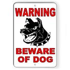 WARNING Beware Of Dog Metal Sign attack beware Security SBD14
