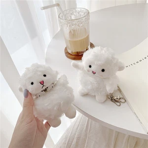 Custodia per cuffie Carina Fluffy Sheep per Airpods 1 2 3 Pro Soft Fuzzy Cover - Foto 1 di 12