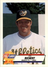 1993 Modesto A's Fleer/ProCards #816 Pete Richert CO