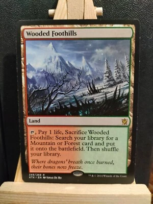 Wooded Foothills - Khans of Tarkir - Rare - NM to LP (see pics) MTG - Image 1 of 3
