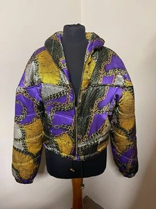 Vintage Crisca Damen geschwollene Rayon Skijacke Größe 36 Made in Germany - Bild 1 von 6