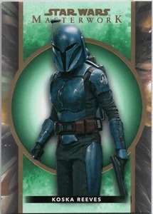 Tarjeta paralela verde de Star Wars Masterwork 2022, Koska Reeves (9) #63/99 - Imagen 1 de 2