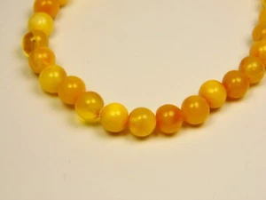 Baltischer Bernstein Armband 6,7 Zoll gelb Butterscotch Eigelb runde Perlen natürlich 6687 - Bild 1 von 7