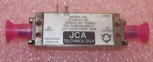 Nowy JCA Med. Wzmacniacz mocy RF 4-10,4 GHz 30dB wzmocnienie 24-25dBm P1 sterownik 10,368GHz - Zdjęcie 1 z 3