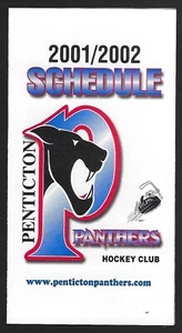 2001-02 Penticton Panthers BCHL Hockey Zeitplan!!! Labatt - Bild 1 von 1