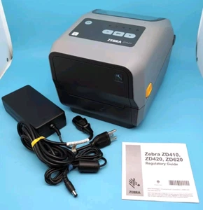 Imprimante d'étiquettes thermique Zebra ZD620T TESTÉE avec ADAPTATEUR ALIMENTATION FONCTIONNE - Photo 1/13