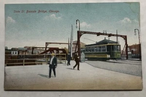 State St. Bascule Bridge, Chicago Postcard (P1) - Picture 1 of 2