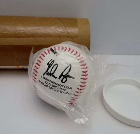 AMOCO Nolan Ryan Commemorative Baseball Limited Edition 5,000th Strikeout Ball Cover