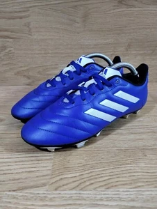 Adidas Goletto VIII FGJ Soccer Cleats Blue/ White Shoes Kids Size 5 GW6162 - Picture 1 of 10