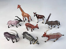 Lot of 8 Ungulates PV Play Visions Animal Figure 1998 Miniature Collectables