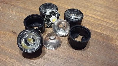 HIGHPOWER 1W 3W LED Chip Hochleistung LEDs auf Platine mit Linse 60° 90° - Image 1 of 4