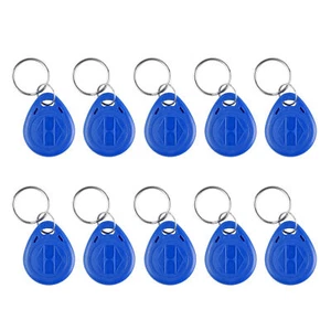 10pcs RFID Tag 125KHz Door Access Control Proximity Reader Token Blue Keychain - Picture 1 of 5