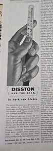 1955 Henry Disston Has Edge In Hack Saw Blades vintage Tool Ad - Picture 1 of 1