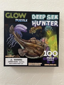 Deep Sea Hunter leuchtet im Dunkeln 100-teiliges Puzzle - NEU versiegelt Alter 5+ - Bild 1 von 3